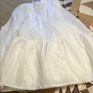 Elegant White wedding dress slip